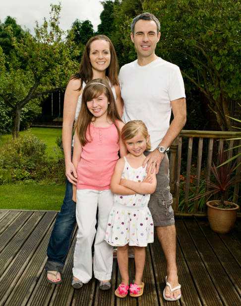 a-family-portrait-in-the-garden-cary child visitation lawyers