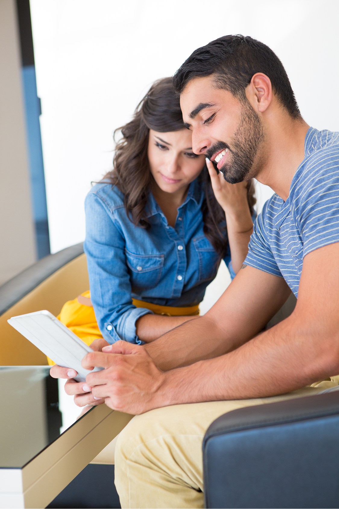 couple-with-tablet-prenuptial-agreement-attorney-cary-nc