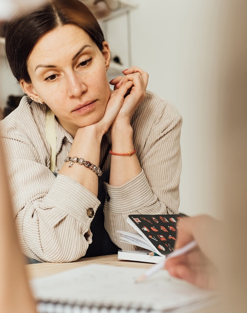 young-women-have-a-dialogue-describing-raleigh-alimony-lawyers-ellis-family
