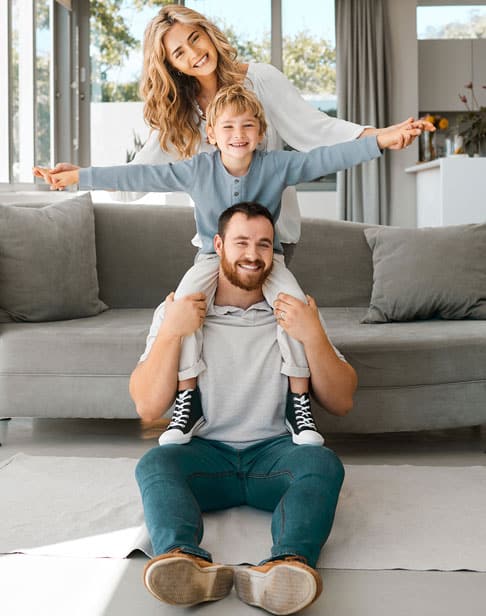 portrait-of-a-happy-family-parent-and-son-child-visitation-lawyer-pittsboro