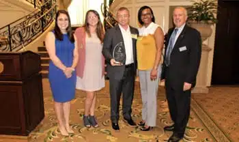 Our team accepting the BBB Torch Award in 2019